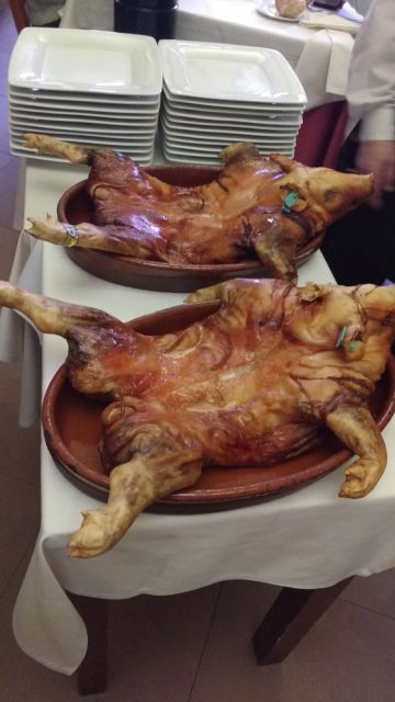 Tambien disfrutamos de un estupendo cochinillo en el restauranta el Asador de Aranda