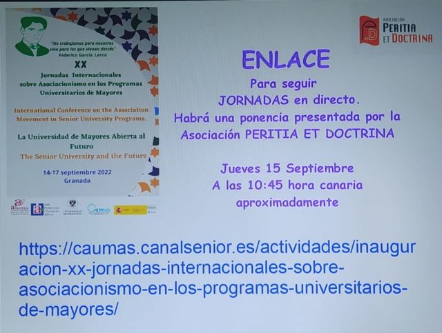 ENLACE PARA PODER SEGUIR LAS JORNADAS: